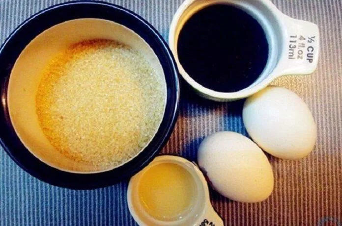 Nguyên liệu làm cafe trứng (Ảnh: Internet)