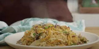 Cách làm miến xào lòng gà