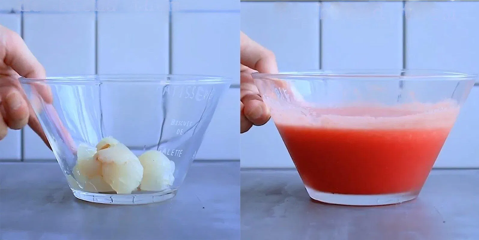 Cách pha trà vải dưa hấu