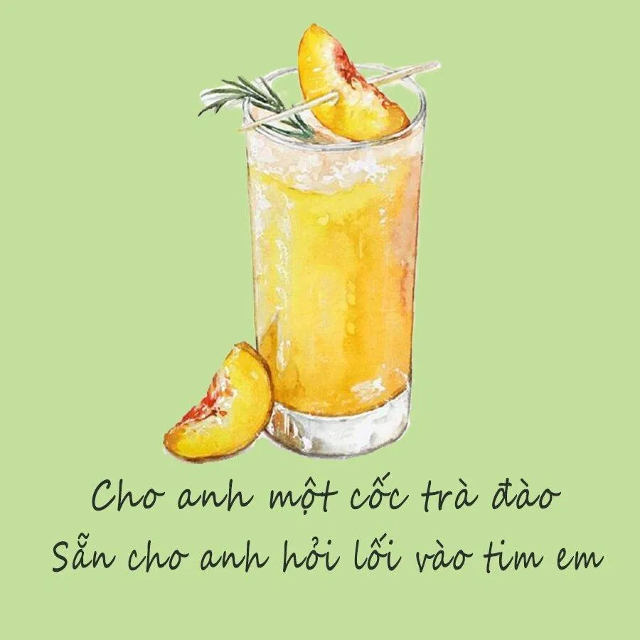 Cap thả thính hài hước bằng đồ uống (Ảnh: Internet) Cap thả thính hài hước bằng đồ uống (Ảnh: Internet)