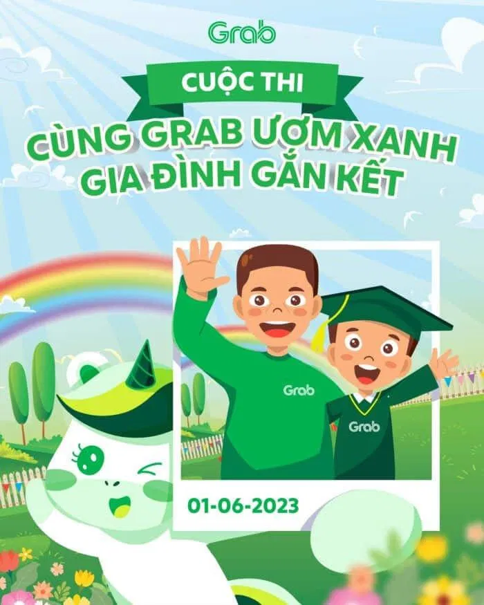 Nhằm kỷ niệm ngày Quốc tế Thiếu nhi 1/6, Grab Việt Nam đã triển khai một chiến dịch ý nghĩa mang tên “Cùng Grab ươm xanh” (Ảnh: Internet) Nhằm kỷ niệm ngày Quốc tế Thiếu nhi 1/6, Grab Việt Nam đã triển khai một chiến dịch ý nghĩa mang tên “Cùng Grab ươm xanh” (Ảnh: Internet)