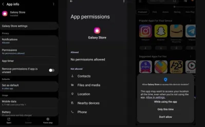 Xóa quyền ứng dụng Galaxy Store (Ảnh: Internet) Xóa quyền ứng dụng Galaxy Store (Ảnh: Internet)