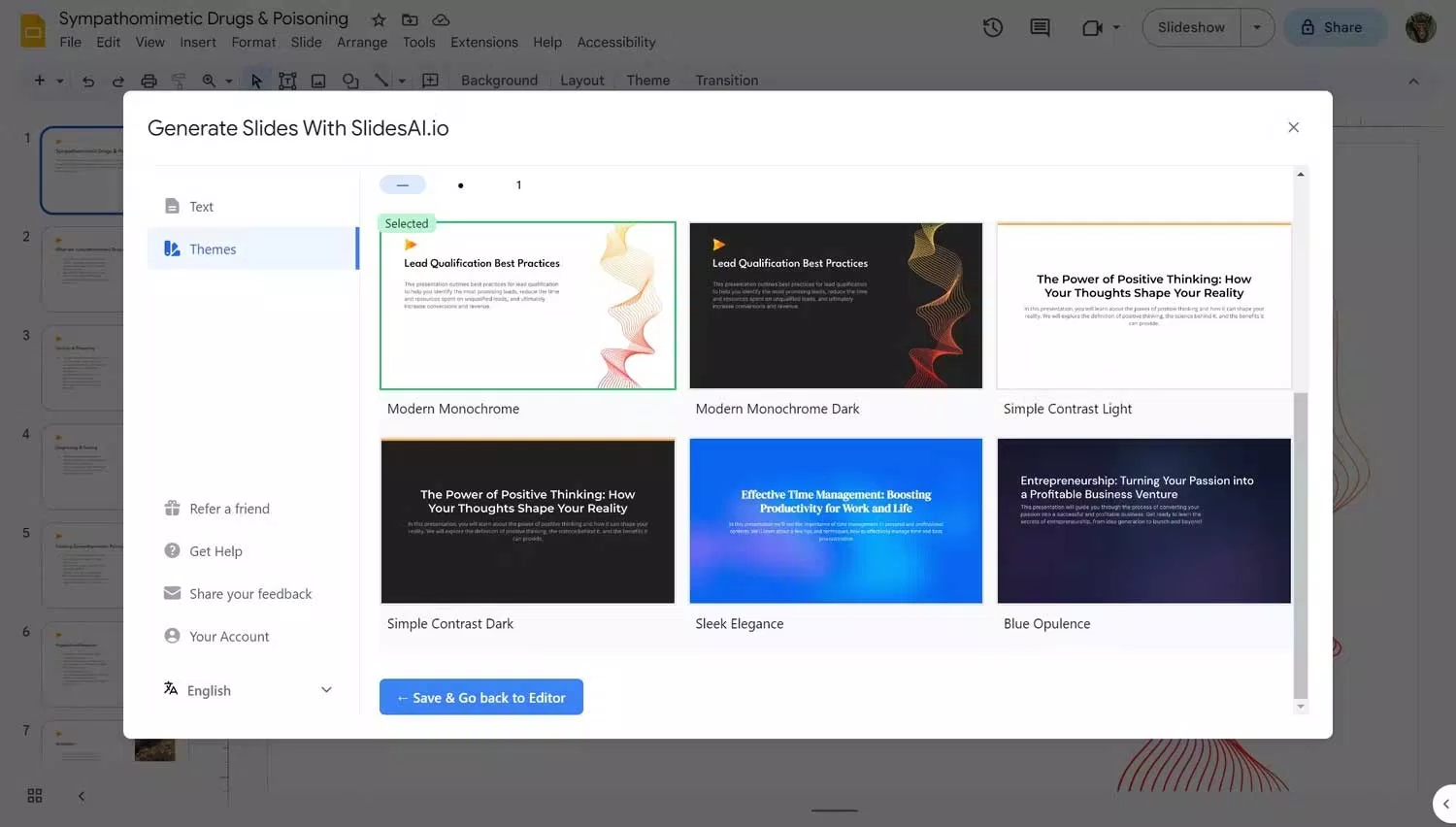 Cài đặt và sử dụng SlidesAI cho Google Slides