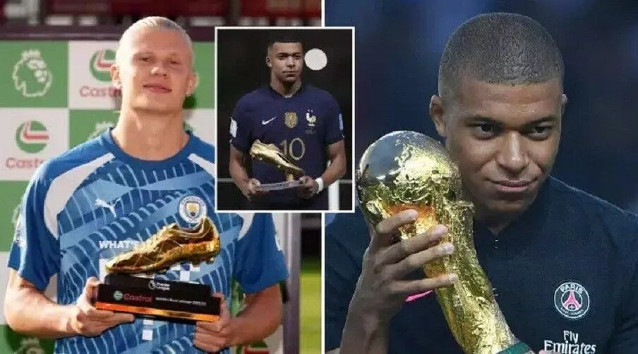 Sau cuộc đua Messi và Ronaldo, giờ là đến thời của Haaland cùng Mbappe (Ảnh: Internet)