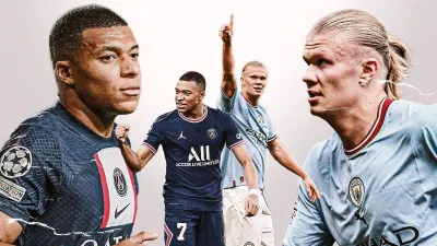 Haaland và Mbappe, ai giỏi hơn? (Ảnh: Internet) Haaland và Mbappe, ai giỏi hơn? (Ảnh: Internet)