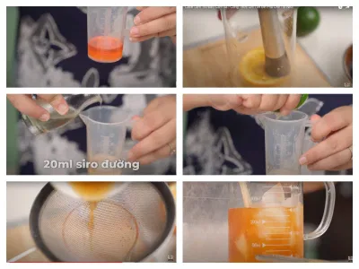 Pha trà đào cam sả cực đơn giản