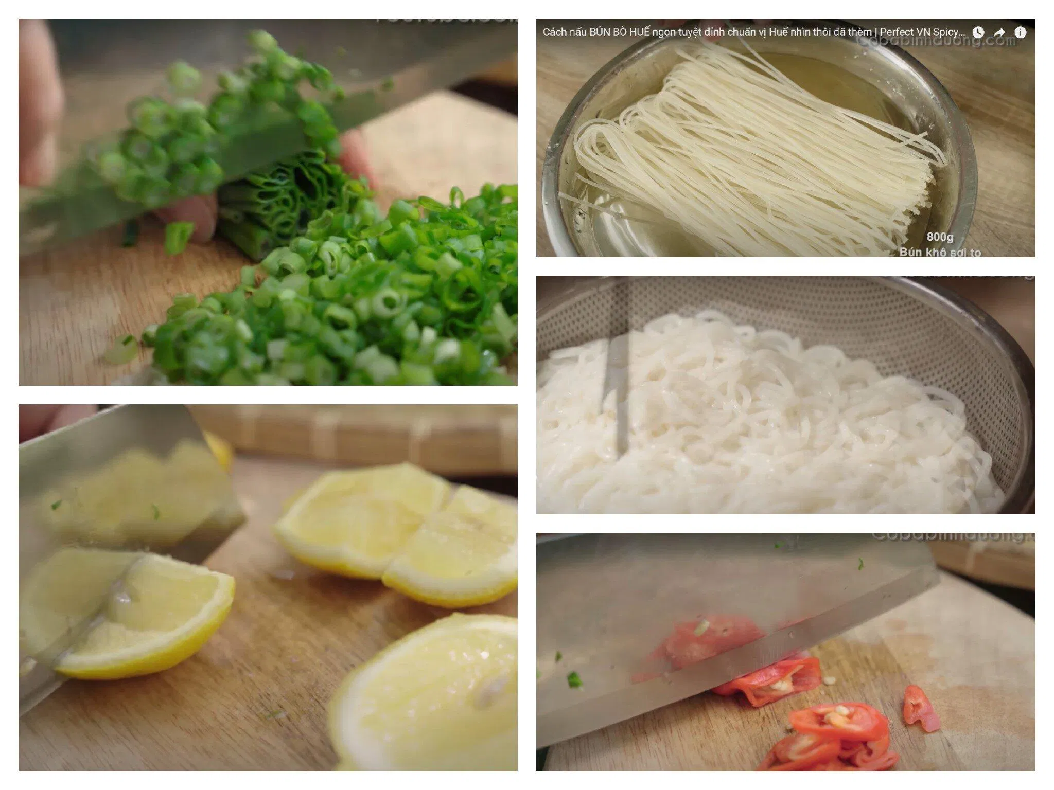 Sơ chế các nguyên liệu ăn kèm