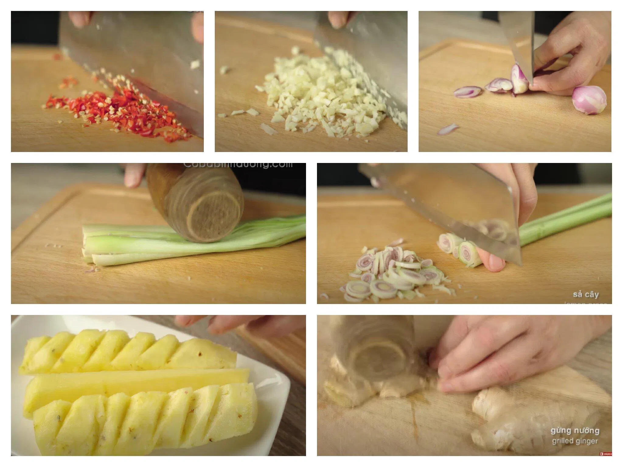 Sơ chế các nguyên liệu thơm