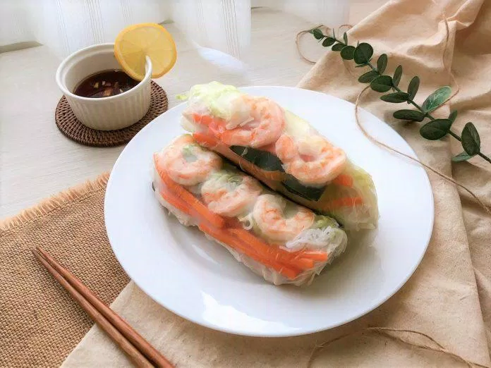 8 thực đơn giảm cân bằng gỏi cuốn rau củ: Cực ngon mà không hề ngán! (Ảnh: Internet)