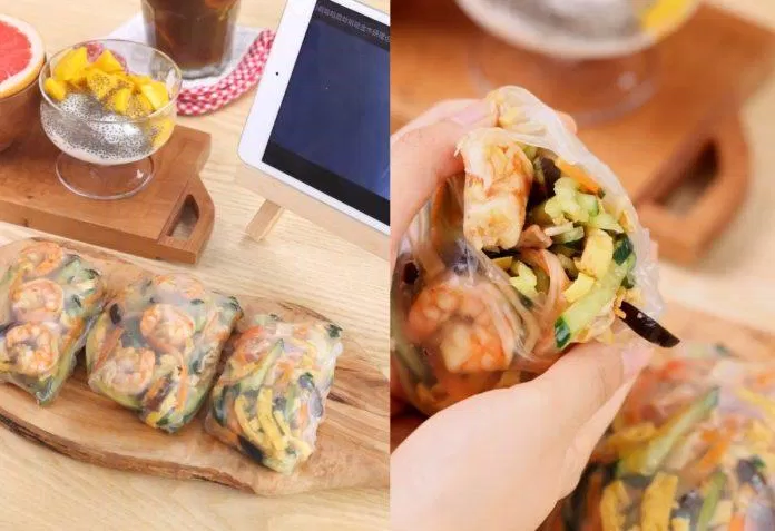 8 thực đơn giảm cân bằng gỏi cuốn rau củ: Cực ngon mà không hề ngán! (Ảnh: Internet)