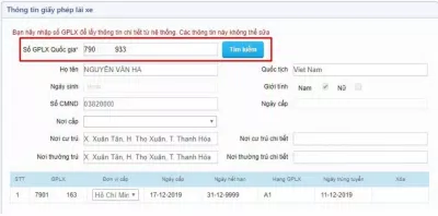 Thủ tục đổi giấy phép lái xe online (Ảnh: Internet)