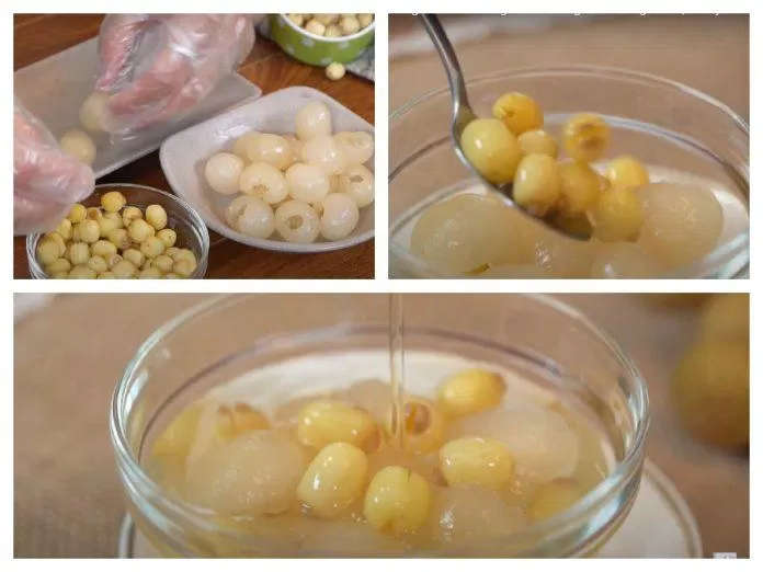 Trình bày và thưởng thức chè long nhãn