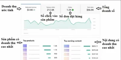 Các số liệu phân tích chi tiết về doanh thu của kênh (Ảnh: BlogAnChoi) Các số liệu phân tích chi tiết về doanh thu của kênh (Ảnh: BlogAnChoi)