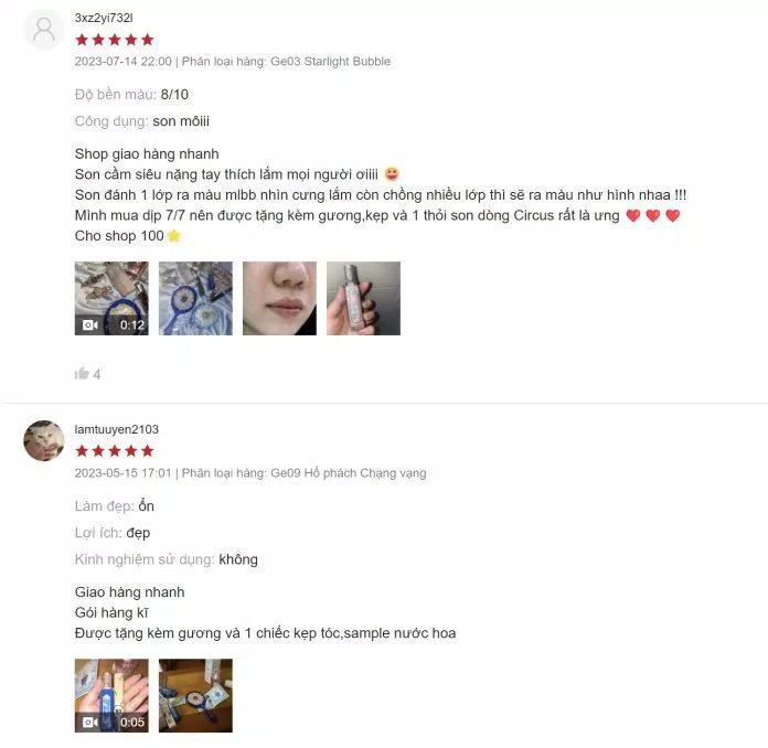 Đánh giá của người dùng. (Nguồn: internet) Đánh giá của người dùng. (Nguồn: internet)