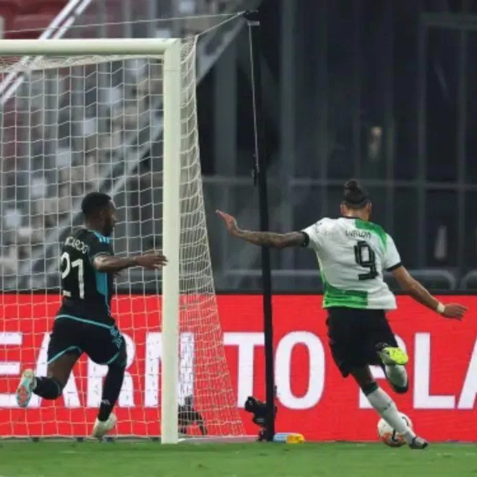 Darwin Nunez ghi bàn thắng đầu tiên cho Liverpool trong trận giao hữu (nguồn ảnh: Internet) Darwin Nunez ghi bàn thắng đầu tiên cho Liverpool trong trận giao hữu (nguồn ảnh: Internet)