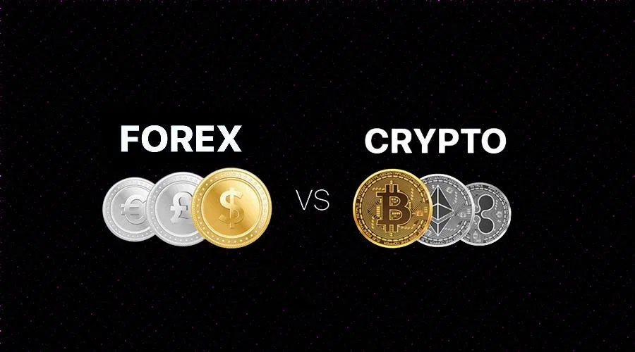 Forex và tiền điện tử có mức độ rủi ro khác nhau khi giao dịch (Ảnh: Internet)
