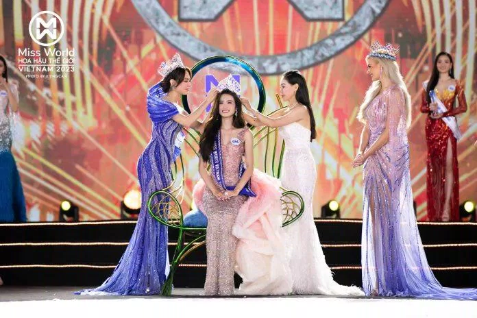 Huỳnh Trần Ý Nhi đã đăng quang ngôi vị Hoa hậu Thế giới Việt Nam - Miss World Vietnam 2023 (Ảnh: Internet)