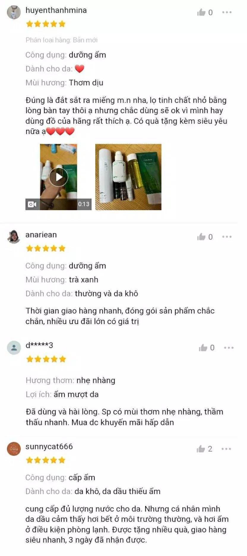 Một vài đánh giá của khách hàng trên Shopee (Ảnh: BlogAnChoi)