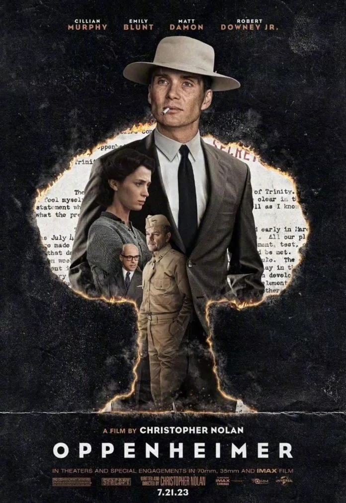 Poster phim Oppenheimer. (Ảnh: Internet)