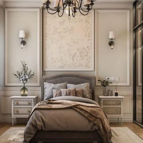 Phòng ngủ đơn giản (Ảnh: Internet) Phòng ngủ đơn giản (Ảnh: Internet)