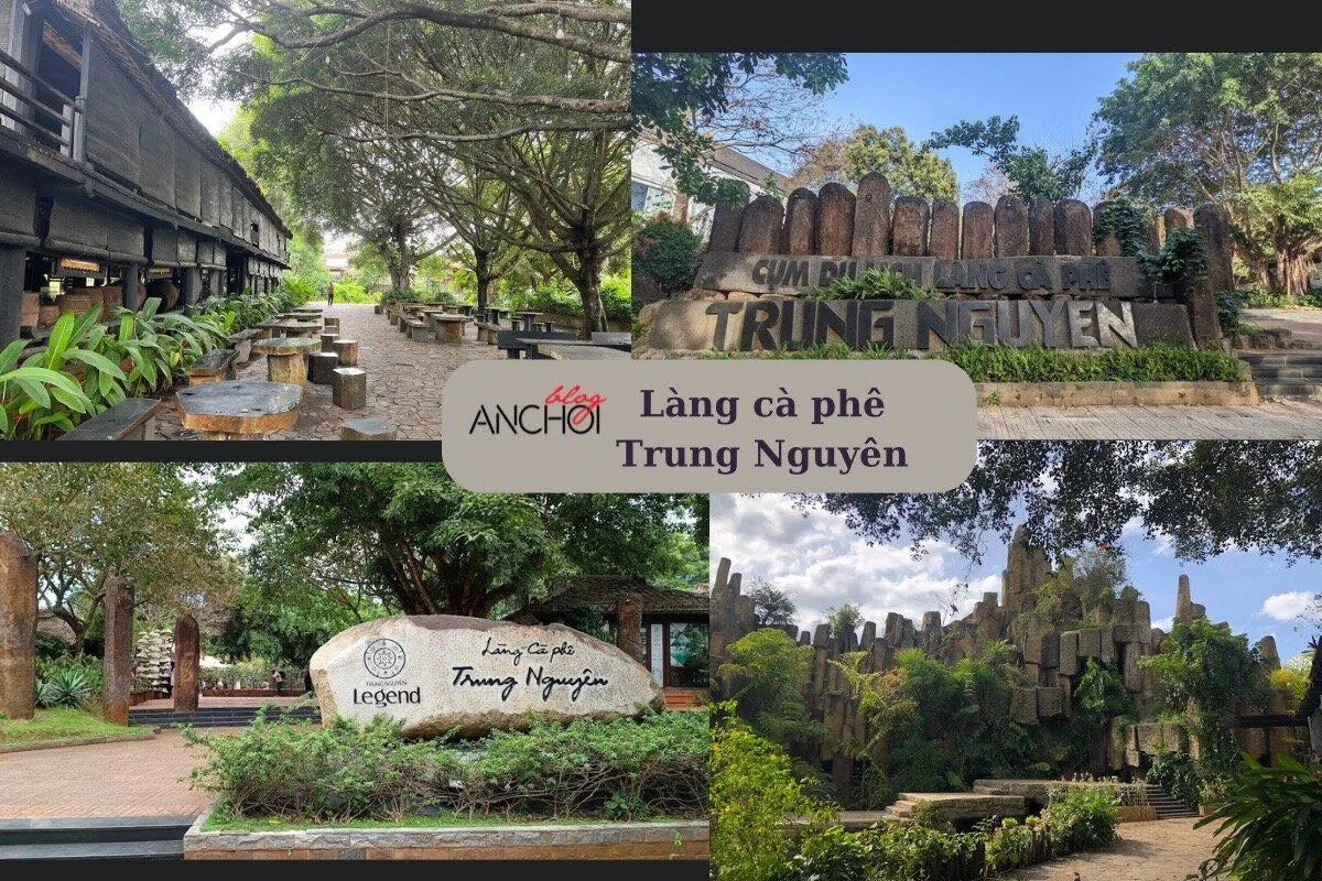 Làng cà phê Trung Nguyên. (Ảnh: BlogAnChoi)