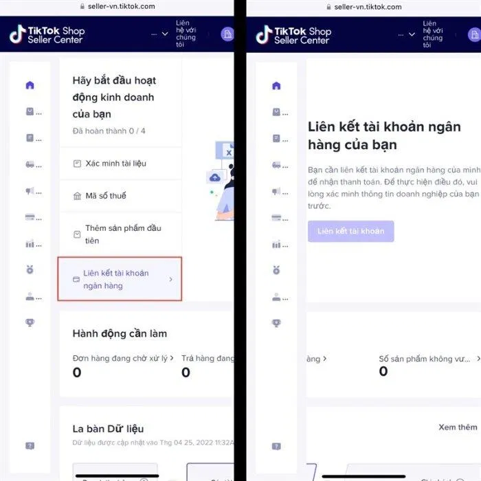 Các bước đăng ký tài khoản Tiktok shop (Ảnh: Internet)