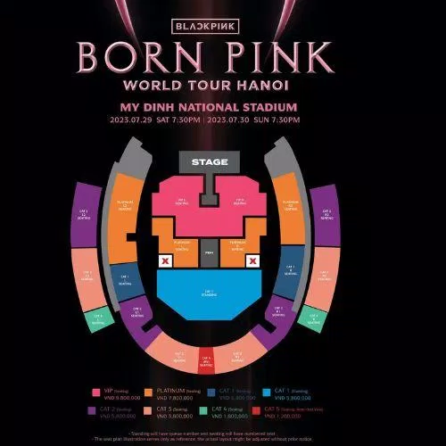 Concert Blackpink có nhiều hạng vé (Nguồn: Internet)