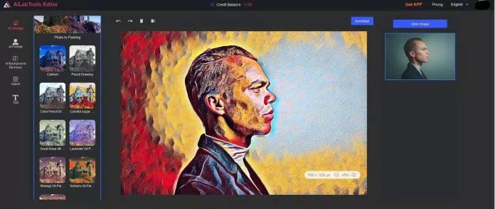 Tạo tranh nghệ thuật với AILabTools Editor (Ảnh: Internet) Tạo tranh nghệ thuật với AILabTools Editor (Ảnh: Internet)