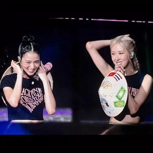 Jisoo và Rosé đội nón lá (Nguồn: Internet)
