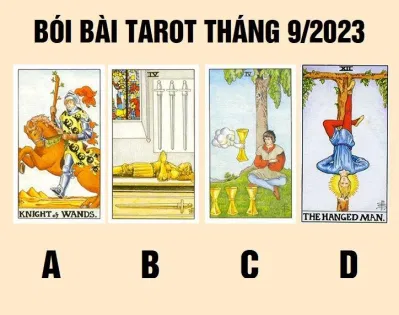 Bói bài tarot: Vận may tháng 9/2023, bước ngoặt vận mệnh của bạn (Ảnh: Internet) Bói bài tarot: Vận may tháng 9/2023, bước ngoặt vận mệnh của bạn (Ảnh: Internet)