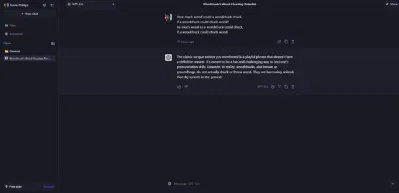 Giao diện của Forefront.AI (Ảnh: Internet) Giao diện của Forefront.AI (Ảnh: Internet)