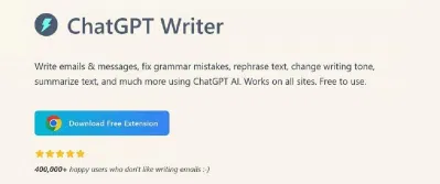 ChatGPT Writer là extension dành cho trình duyệt web (Ảnh: Internet) ChatGPT Writer là extension dành cho trình duyệt web (Ảnh: Internet)