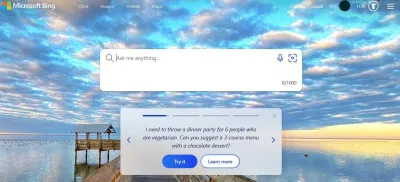 Giao diện của Bing Chat (Ảnh: Internet) Giao diện của Bing Chat (Ảnh: Internet)