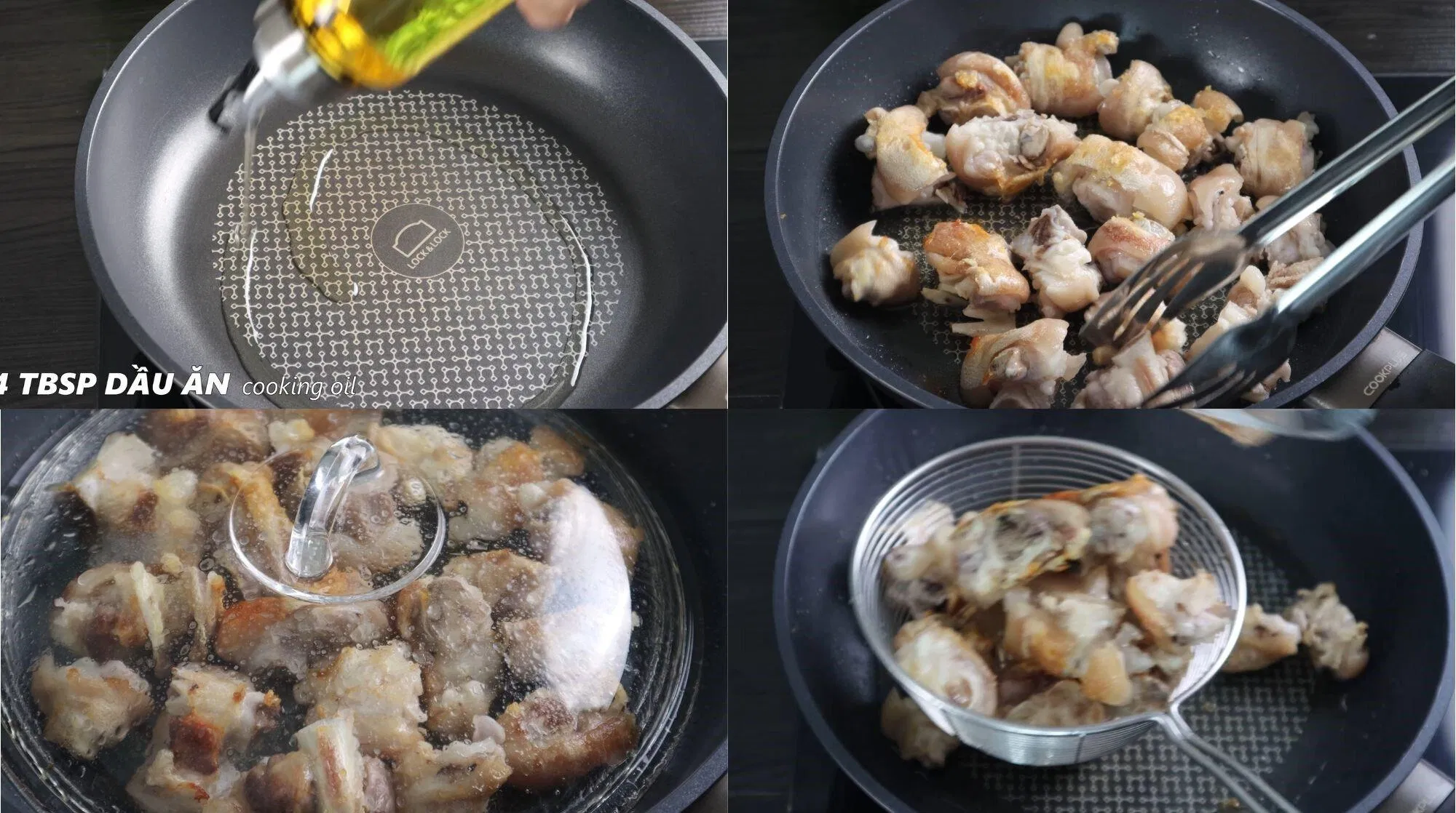 Chiên giò với lửa nhỏ (Nguồn: Internet)