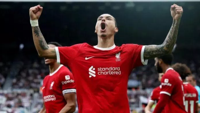 Nunez lập cú đúp giúp Liverpool lộn ngược dòng (nguồn ảnh: Internet)