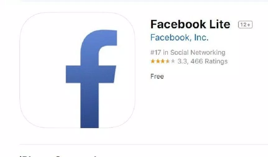 Facebook Lite là phiên bản thu gọn của ứng dụng Facebook (Ảnh: Internet) Facebook Lite là phiên bản thu gọn của ứng dụng Facebook (Ảnh: Internet)