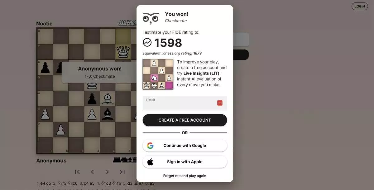 Game cờ vua độc lạ Noctie (Ảnh: Internet) Game cờ vua độc lạ Noctie (Ảnh: Internet)