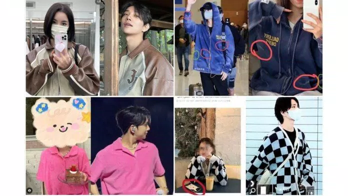 Joshua và bạn gái nhiều lần diện đồ đôi và tự do tạo lovestragrams (nguồn ảnh: Internet)