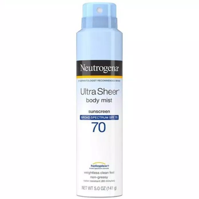 Kem chống nắng Neutrogena Ultra Sheer Body Mist Sunscreen (Nguồn: Internet)