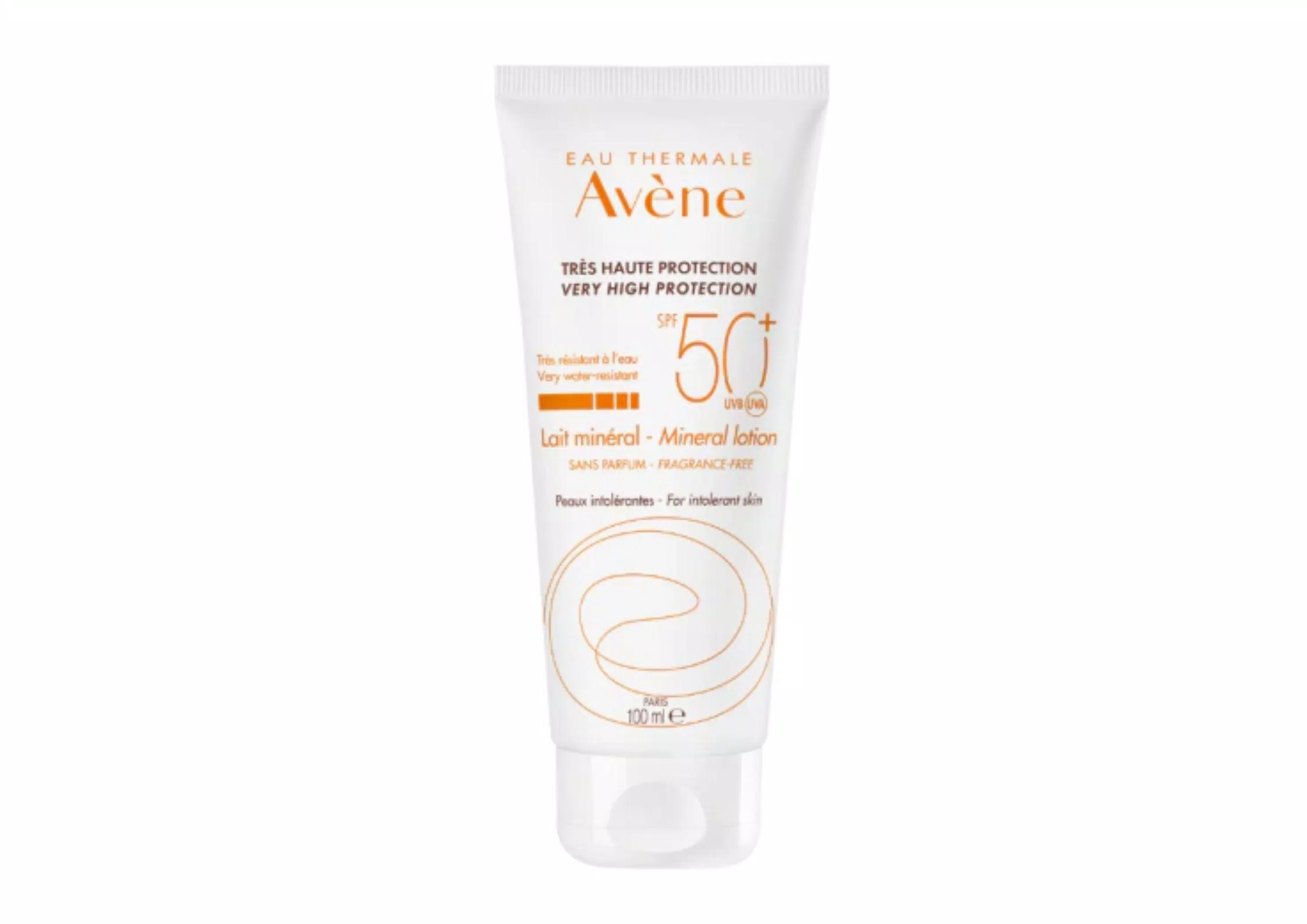 Kem chống nắng dịu nhẹ Avene Very High Protection Mineral Lotion (Ảnh: Internet).