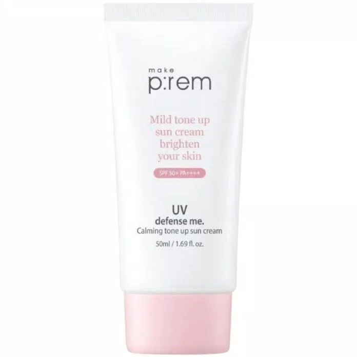 Kem chống nắng Make P:rem UV Defense Me Calming Tone Up Sun Cream (Nguồn: Internet)