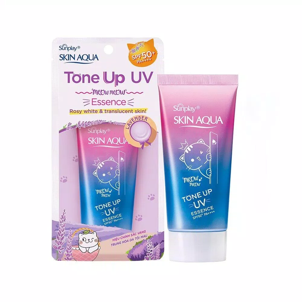 Sunplay Skin Aqua Tone Up UV Essence Lavender SPF50+ PA++++