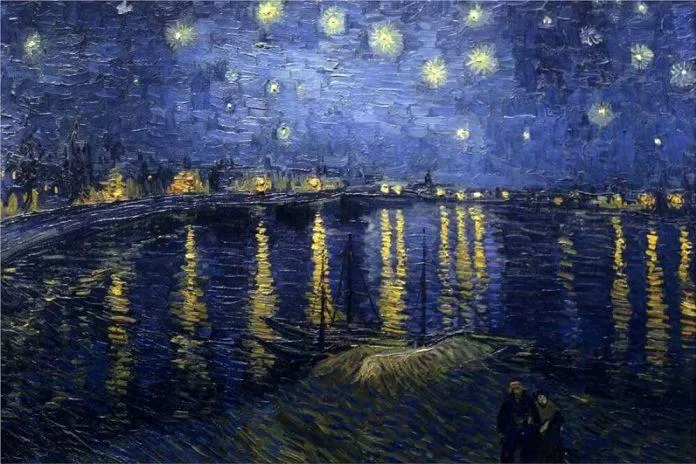 Bức Đêm Đầy Sao đầu tiên của Van Gogh (Ảnh: internet) Bức Đêm Đầy Sao đầu tiên của Van Gogh (Ảnh: internet)