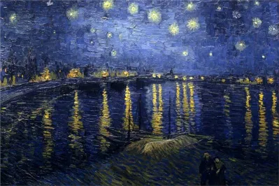 Bức Đêm Đầy Sao đầu tiên của Van Gogh (Ảnh: internet) Bức Đêm Đầy Sao đầu tiên của Van Gogh (Ảnh: internet)
