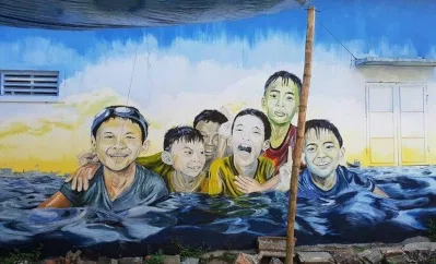 Làng bích họa Hải Sơn (Nguồn: Internet) Làng bích họa Hải Sơn (Nguồn: Internet)