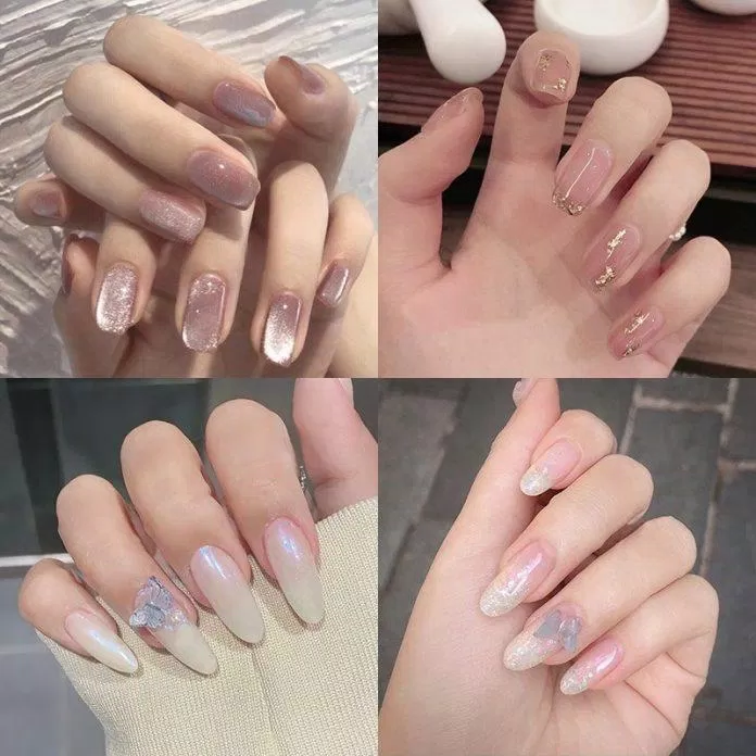 Mẫu nail cô dâu đẹp hot trend nhất 2023 (Ảnh: Internet)