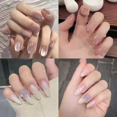Mẫu nail cô dâu đẹp hot trend nhất 2023 (Ảnh: Internet)