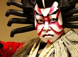 Một nghệ nhân diễn Kabuki truyền thống (Ảnh: internet)