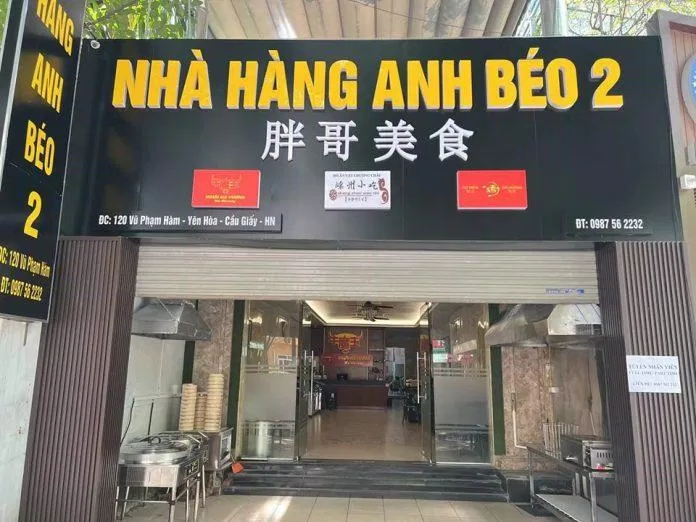 Nhà hàng Anh Béo. (Ảnh: Internet)
