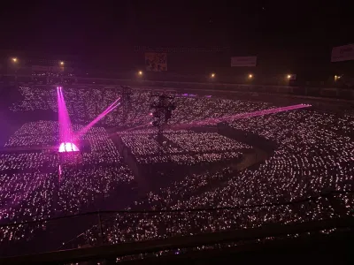 Biển hồng từ BLINKS dành cho BLACKPINK tại Tokyo Dome (Ảnh: Internet)